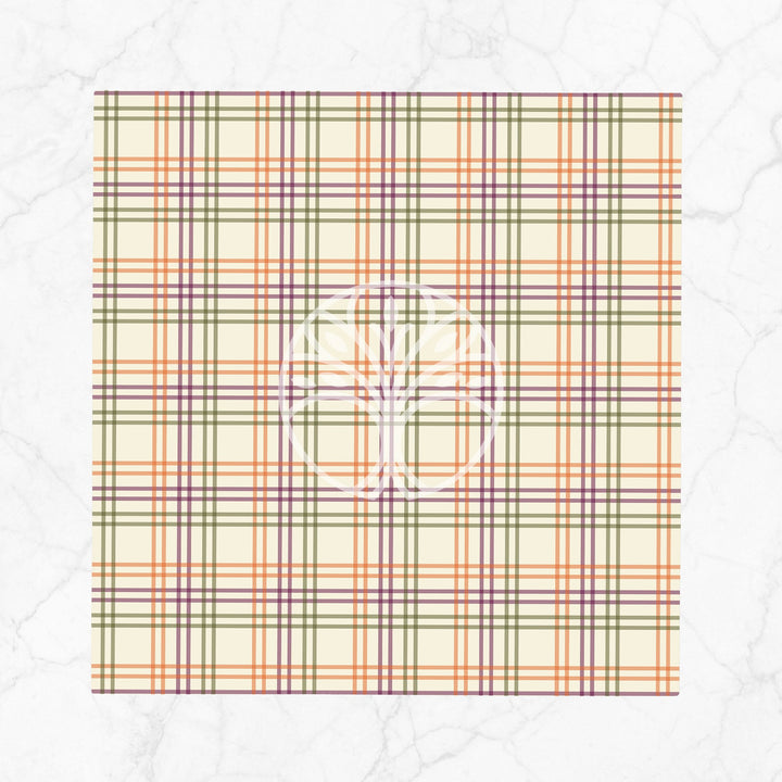 Plaid Fabric Napkin|Abstract Geometric Napkin|Checkered Decor|Plaid Handkerchief|Tartan Design Napkin|Reusable Tableware|Boho Napkin