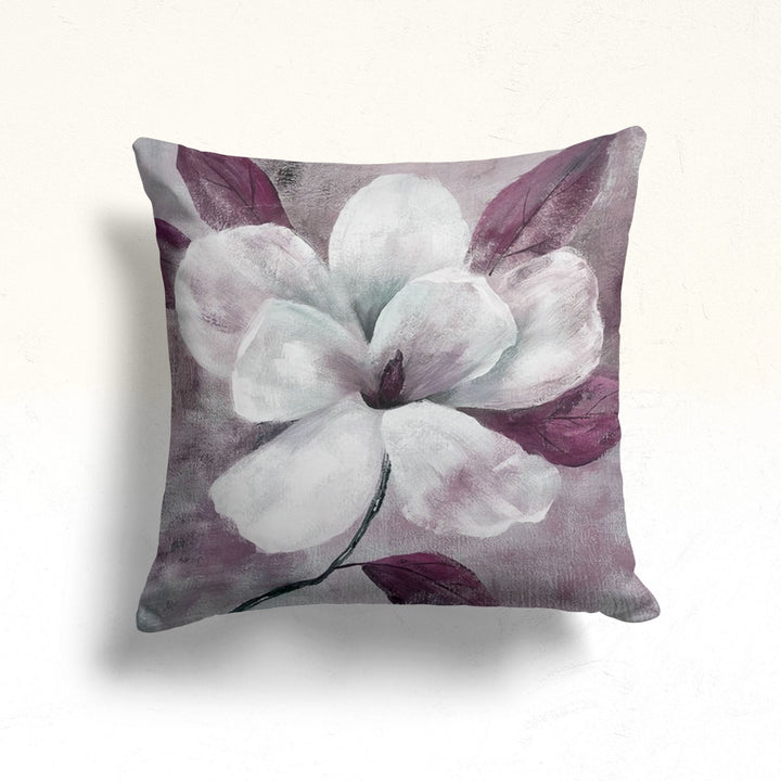 Purple Floral Pillow Case|Summer Home Decor|Floral Cushion Cover|Boho Cushion Case|Decorative Throw Pillowtop|Boho Bedding Decor