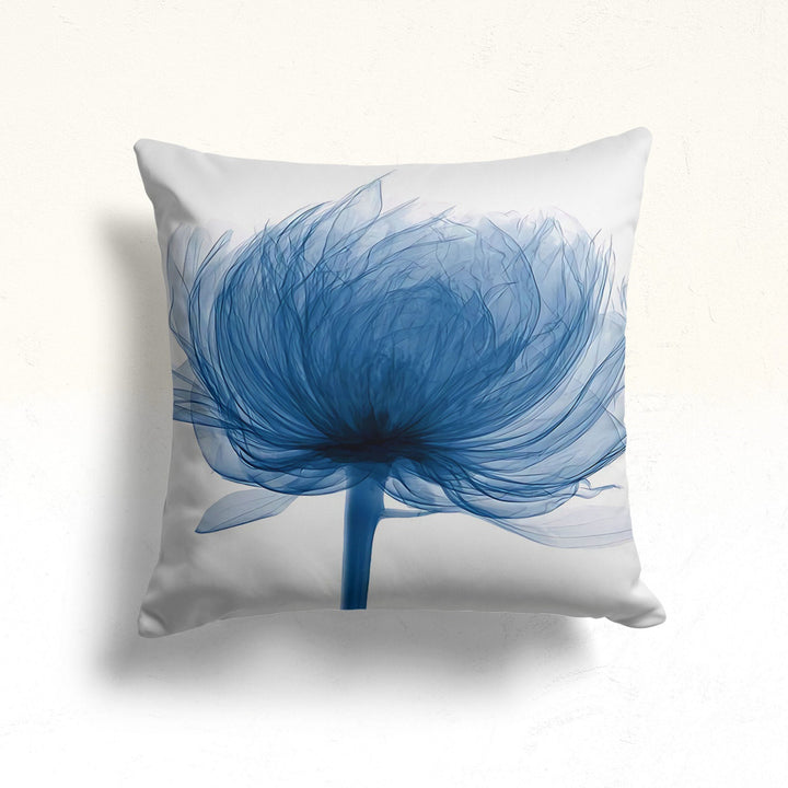 Blue Floral Pillow Case|Summer Pillowcase|Floral Cushion Cover|Sofa Cushion Case|Decorative Throw Pillowtop|Boho Pillow Cover