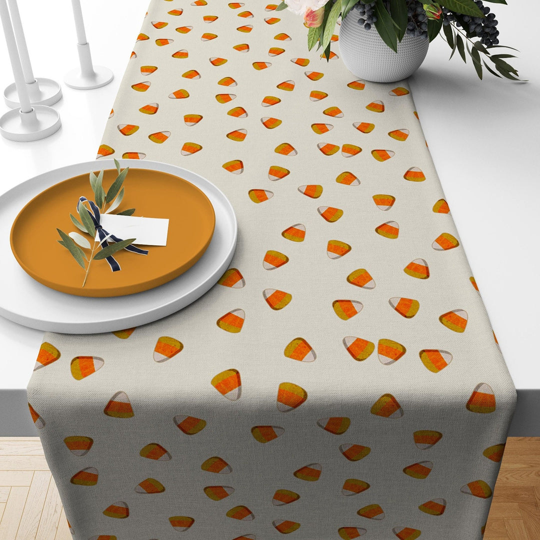 Fall Table Runner|Acorn Tablecloth|Thanksgiving Decor|Farmhouse Style Tabletop|Housewarming Fall Home Decor|Autumn Table Runner