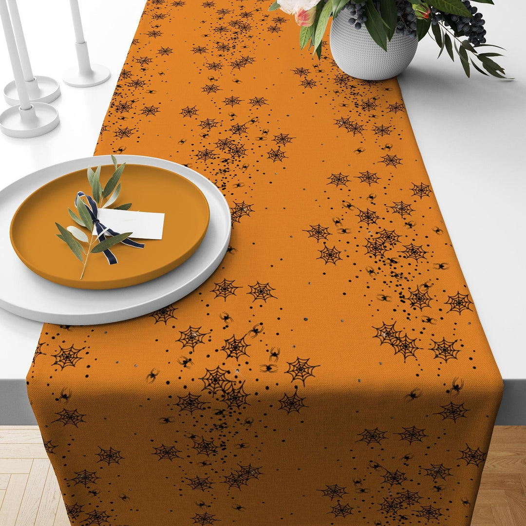 Halloween Tabletop|Spider Table Runner|Scary Table Decor|Farmhouse Tabletop|Housewarming Halloween Home Decor|Fall Table Runner