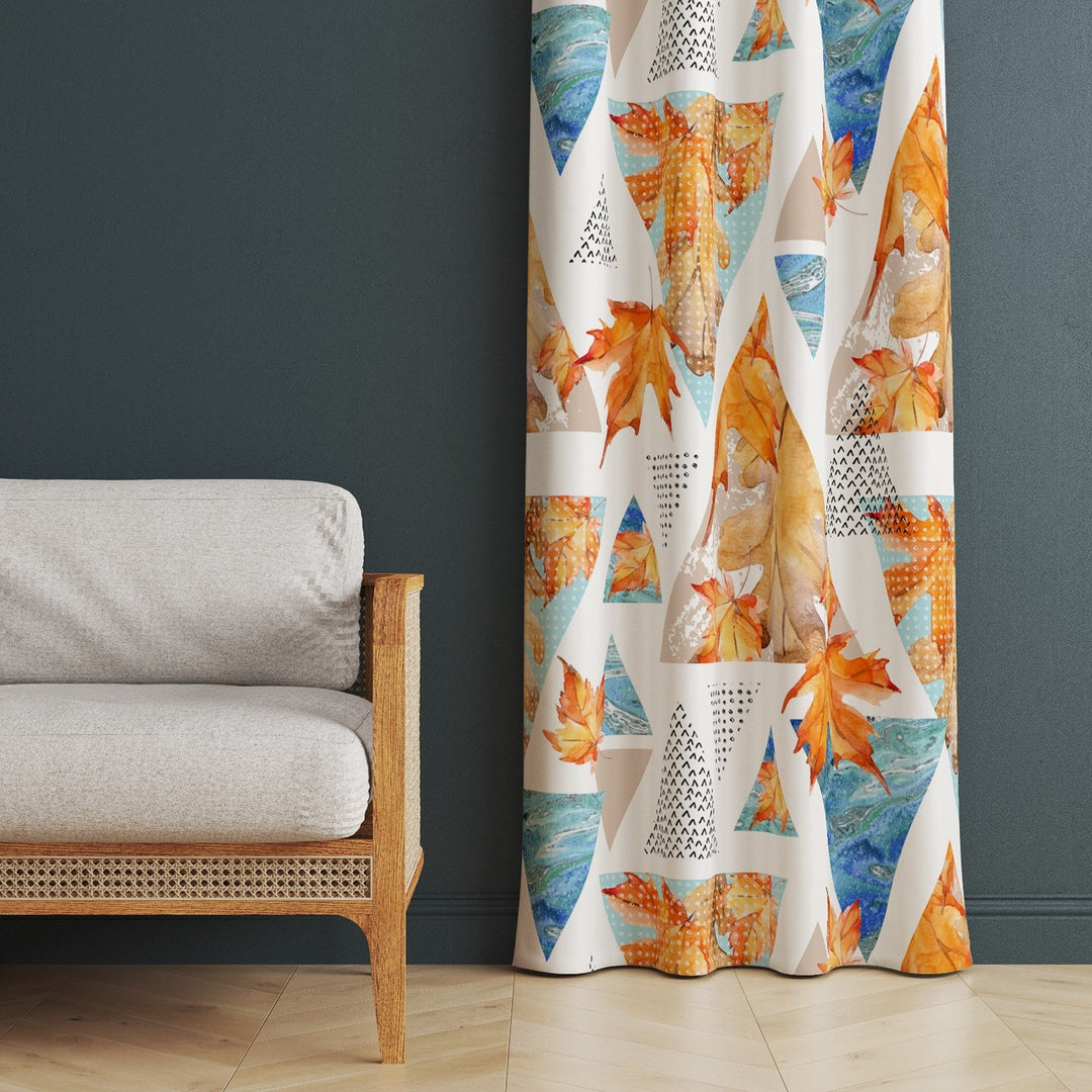 Fall Trend Curtain|Autumn Curtain|Thermal Insulated Window Treatment|Pumpkin Home Decor|Thanksgiving Window Decor|Car Print Curtain