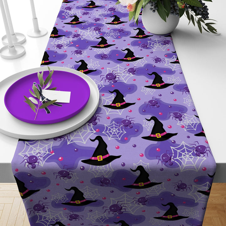 Halloween Tabletop|Ghost Table Runner|Scary Table Decor|Black Cat Tabletop|Housewarming Halloween Home Decor|Boo Print Table Runner