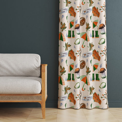 Fall Trend Curtain|Leaf Print Curtain|Thermal Insulated Window Treatment|Fall Home Decor|Thanksgiving Window Decor|Autumn Curtain