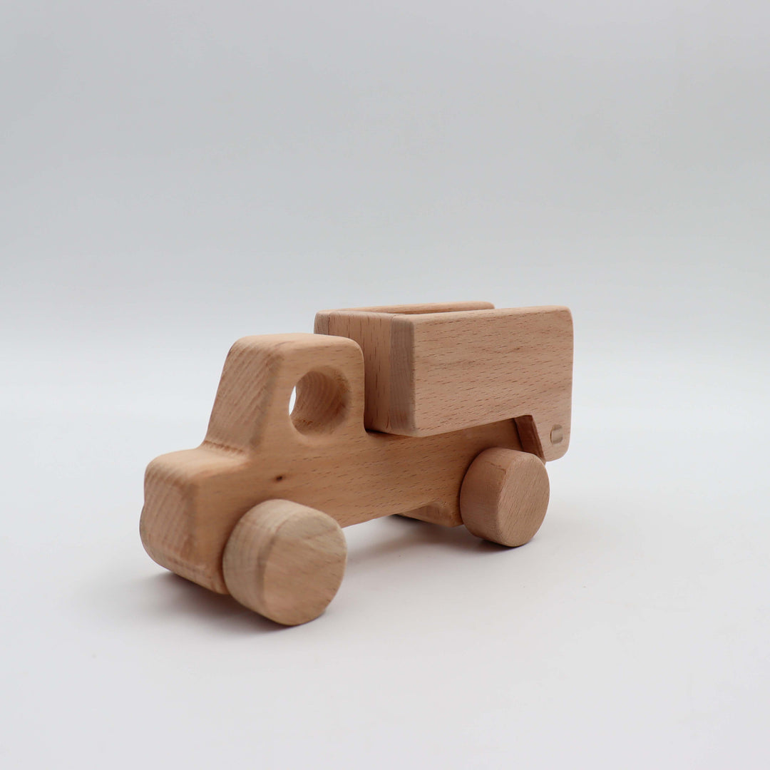 Wooden Tipper Truck Toy|Natural Wood Toy Dump Truck|Educational Building Toy|Farm-Themed Tipper Lorry|Imaginative Play|Delivery Vehicle