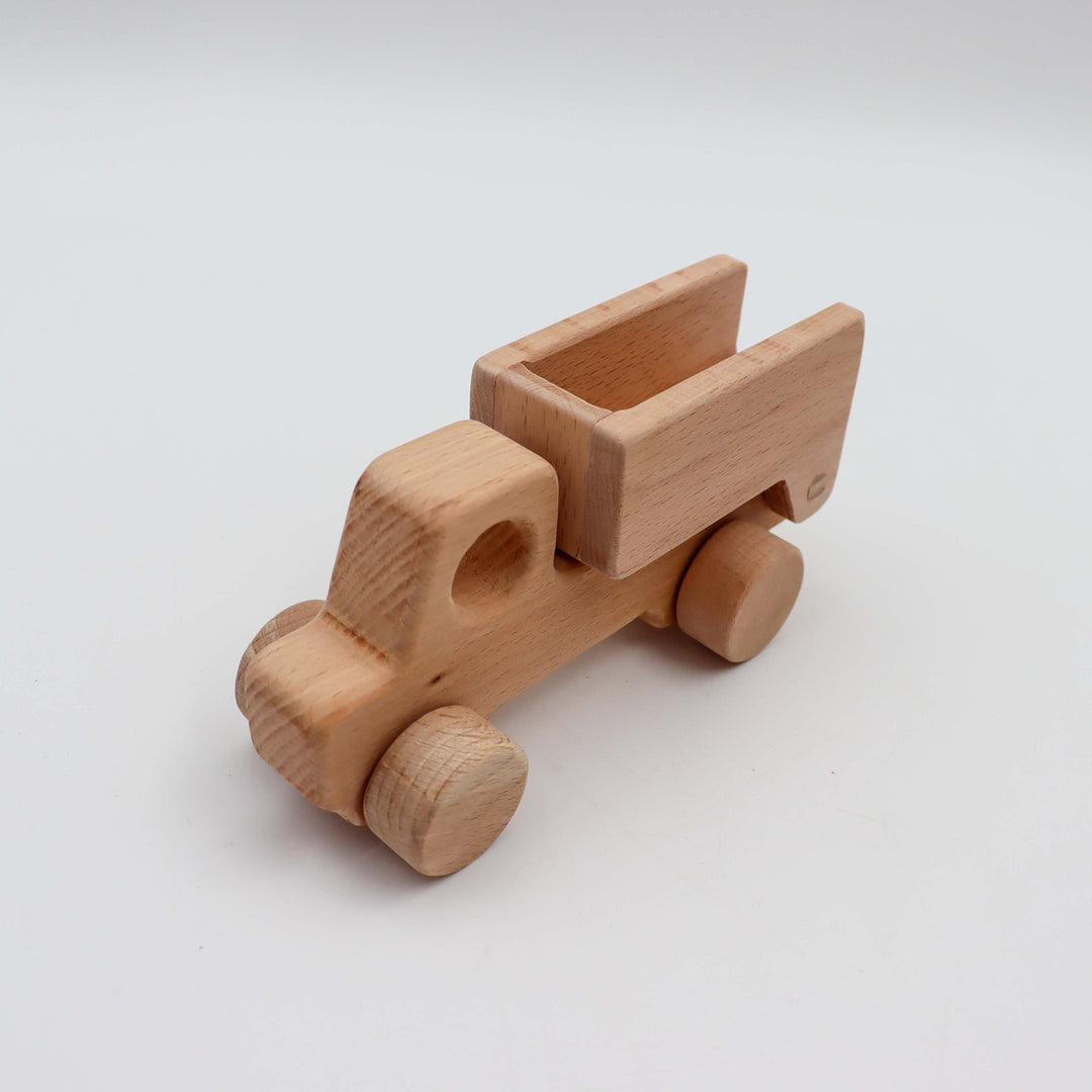 Wooden Tipper Truck Toy|Natural Wood Toy Dump Truck|Educational Building Toy|Farm-Themed Tipper Lorry|Imaginative Play|Delivery Vehicle