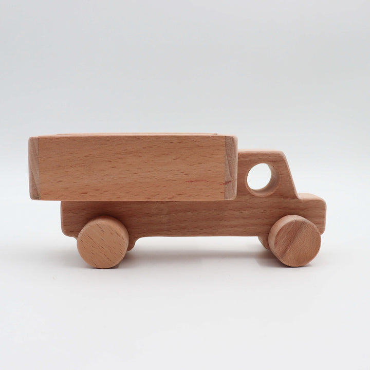 Wooden Truck Toy|Rustic Wood Truck Toy|Montessori Inspired Toy|Farmhouse Natural Wooden Toy|Sustainable Play|Safe for Little Hand