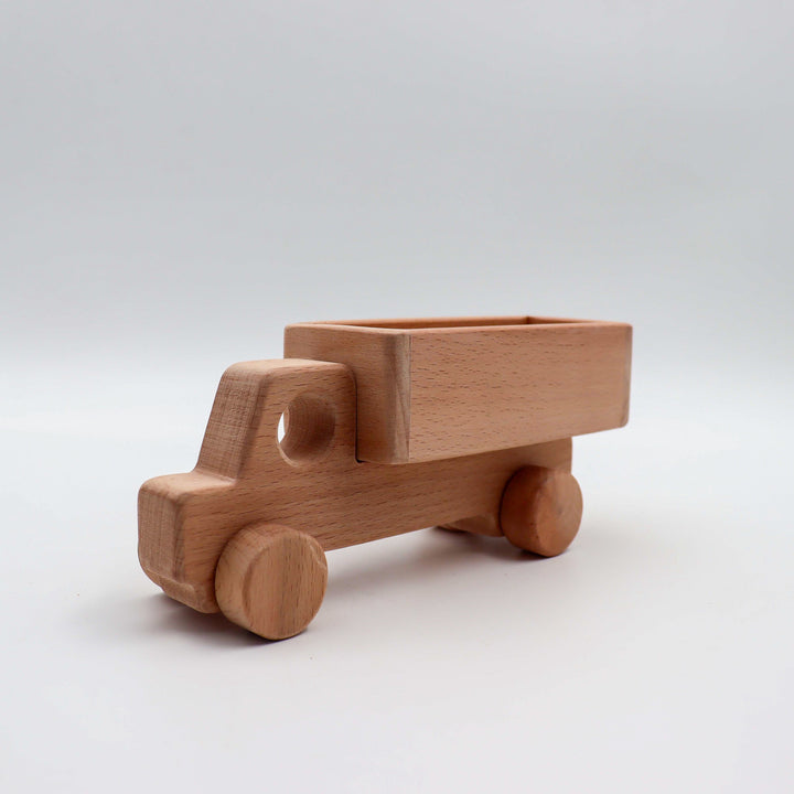 Wooden Truck Toy|Rustic Wood Truck Toy|Montessori Inspired Toy|Farmhouse Natural Wooden Toy|Sustainable Play|Safe for Little Hand