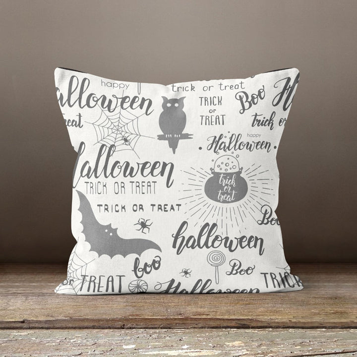 Halloween Pillow Case|Scary Skull Cushion Case|Fall Trend Cat Pillowcase|Autumn Cushion Case|Pumpkin Throw Pillowtop|Trick or Treat Decor