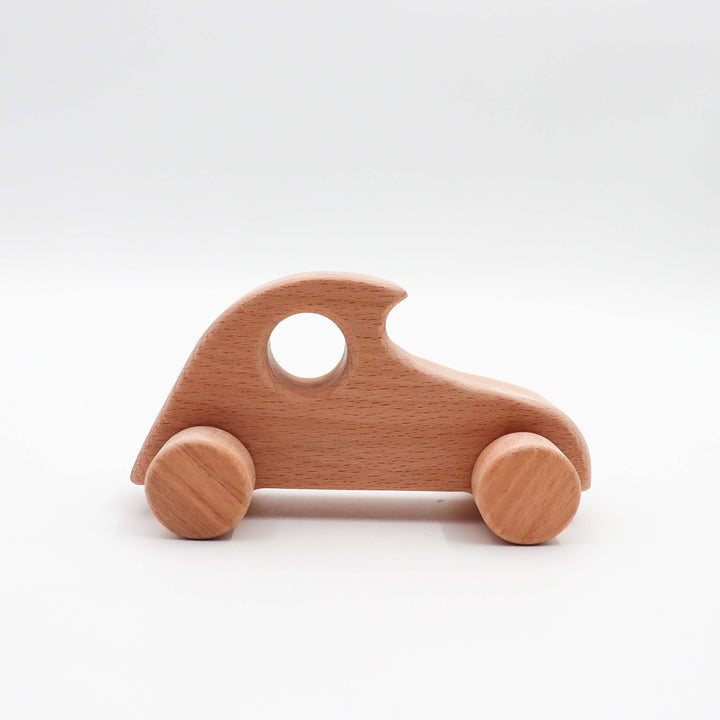 Wooden Car and Motorcycle Toy Set|Charming Wood Car-Motorbike Toy Bundle|Natural Wood Toy For Toddlers|Baby Shower Gift|Wood Nursery Decor