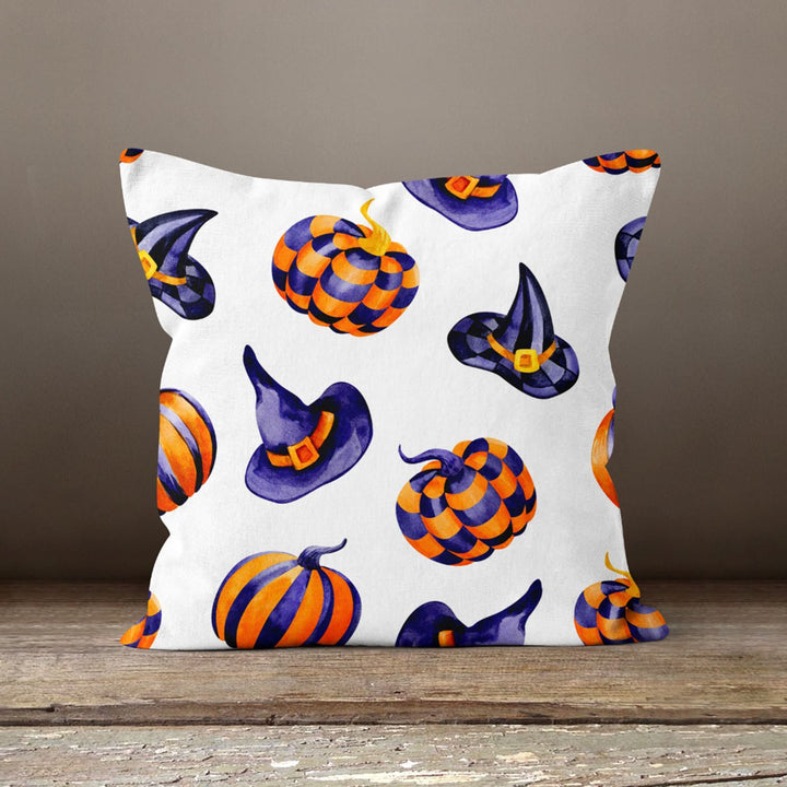 Halloween Pillow Case|Scary Skull Cushion Case|Fall Trend Cat Pillowcase|Autumn Cushion Case|Pumpkin Throw Pillowtop|Trick or Treat Decor