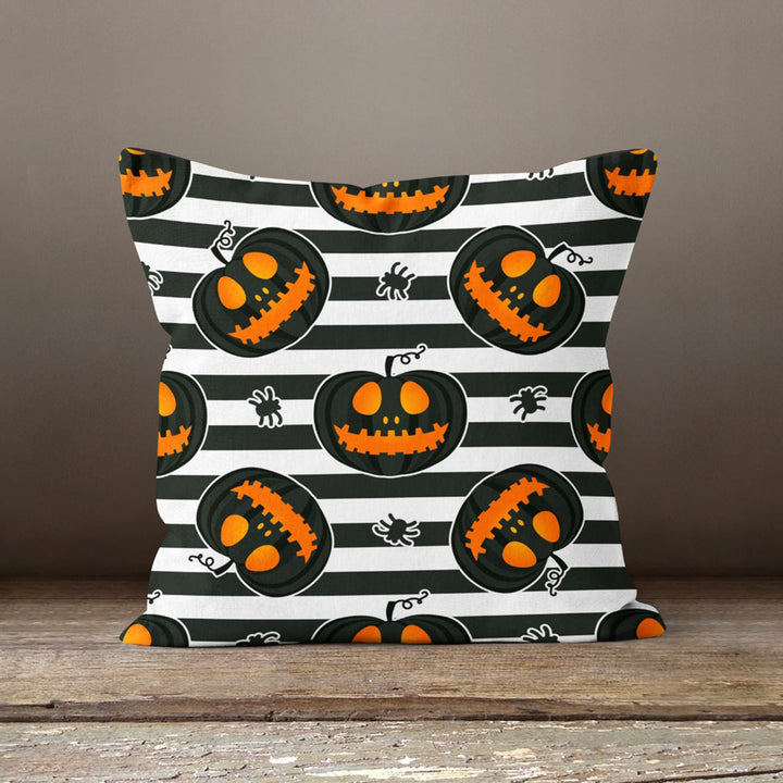 Halloween Pillow Case|Scary Skull Cushion Case|Fall Trend Cat Pillowcase|Autumn Cushion Case|Pumpkin Throw Pillowtop|Trick or Treat Decor