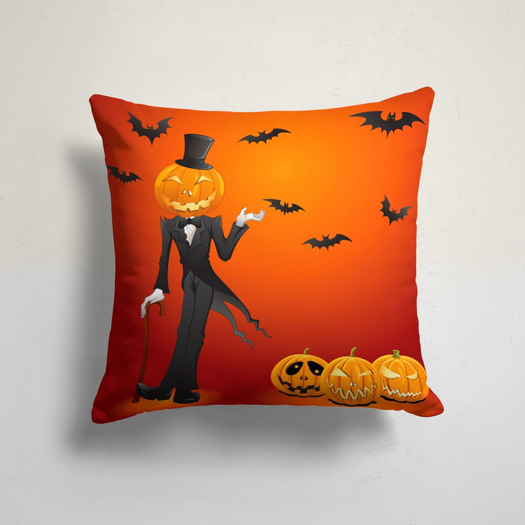 Halloween Pillow Case|Skull Cushion Case|Fall Trend Bat Pillowcase|Carved Pumpkin Throw Pillow Top|Full Moon Print Autumn Cushion Case