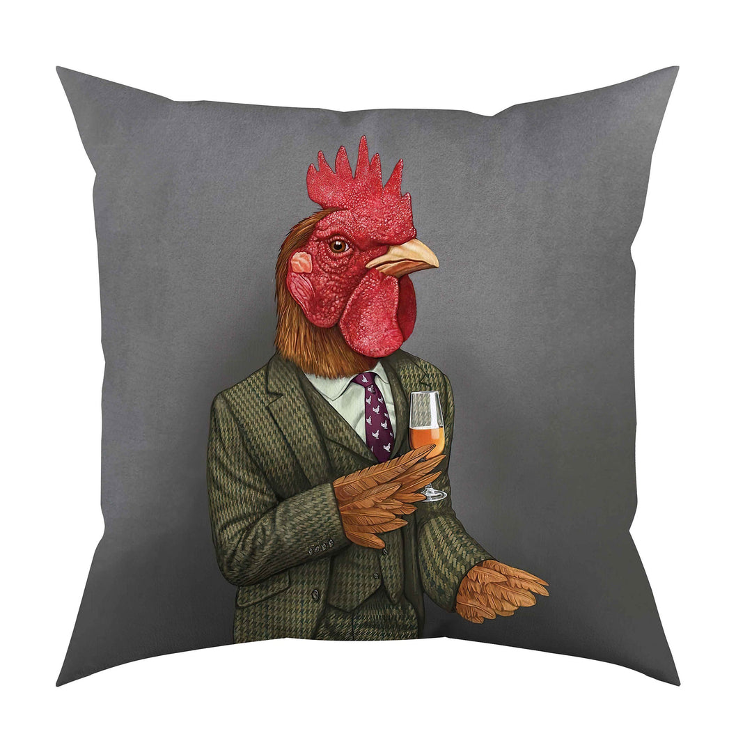 Royal Animal Pillow Cover|Frilly Rabbit, Cockerel Cushion Case|Pet Costume Pillowcase|Throw Pillow Cover|Animal Portrait Cushion Case