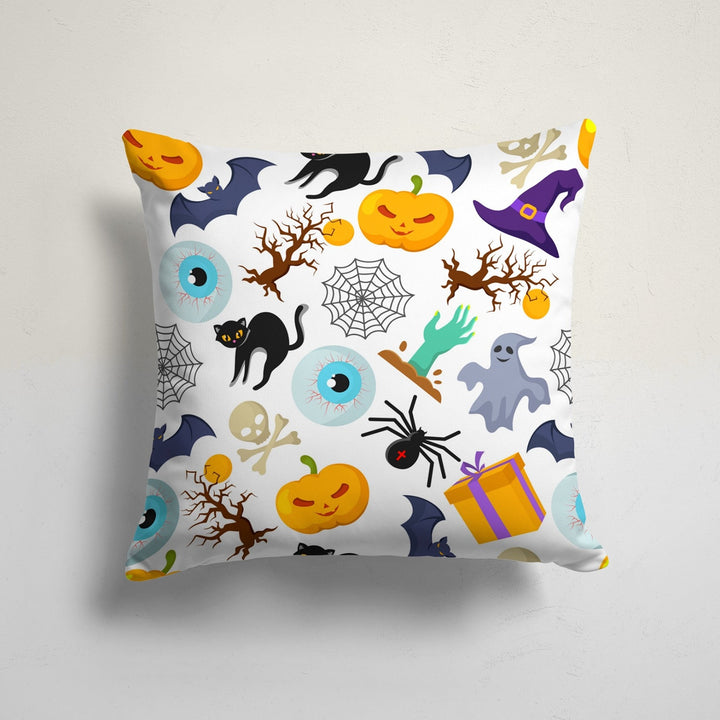 Halloween Throw Pillow Case|Gothic Pillowcase|Happy Halloween Party Decor|Fall Cushion Cover|Trick or Treat Cushion Case|Porch Pillowtop