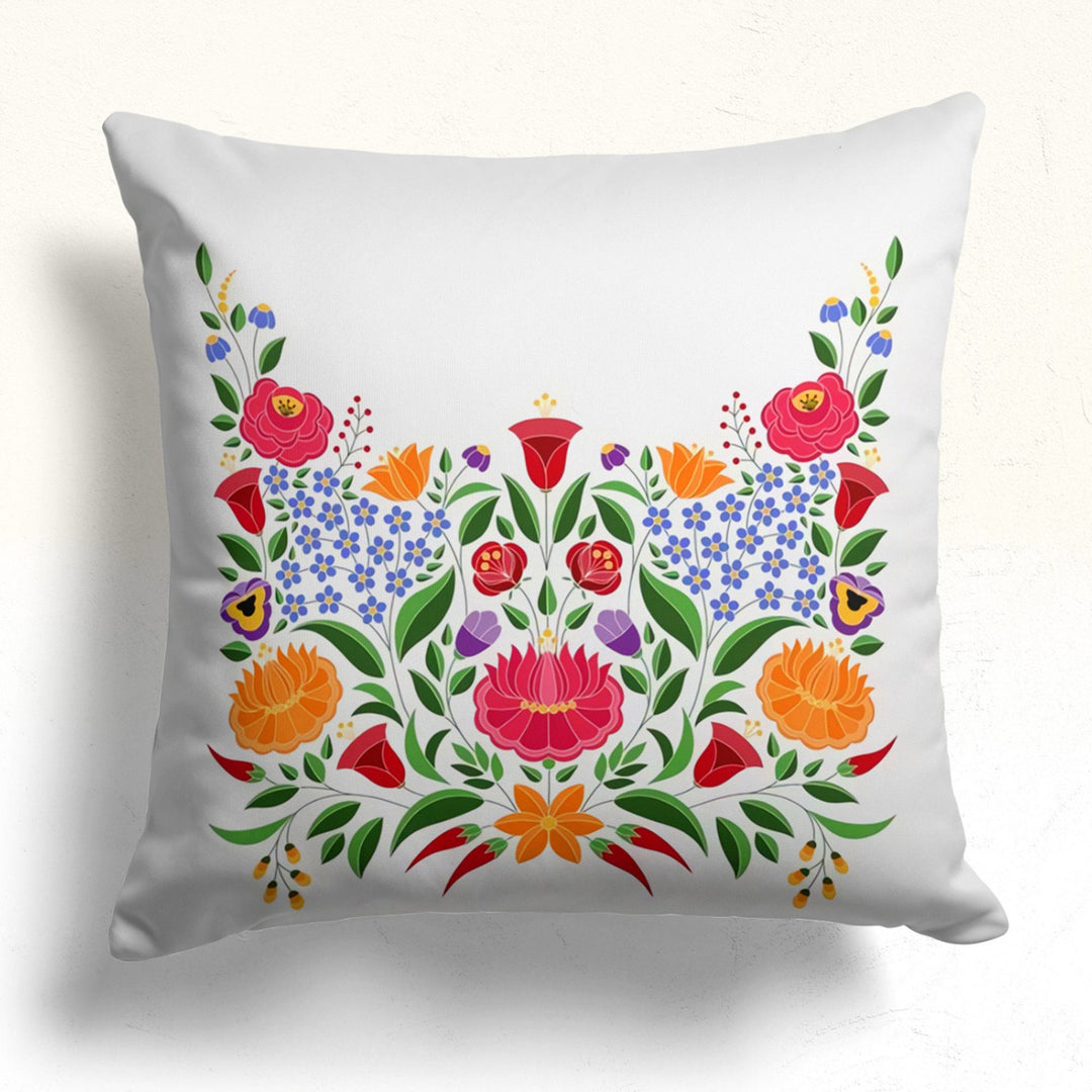 Colorful Floral Pillow Case|Summer Trend Cushion Cover|Decorative Pillow Sham|Boho Bedding Decor|Housewarming Cushion Case|Throw Pillow Top