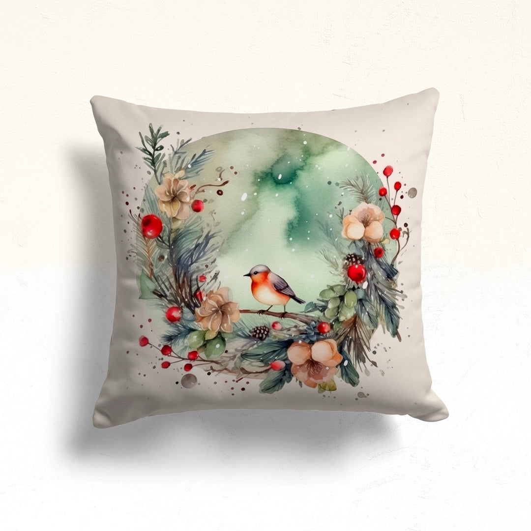 Winter Trend Cushion Case|Bird Sofa Pillow Case|Pine Tree Pillow Cover|Xmas Glove Throw Pillowtop|Flower Outdoor Pillowcase