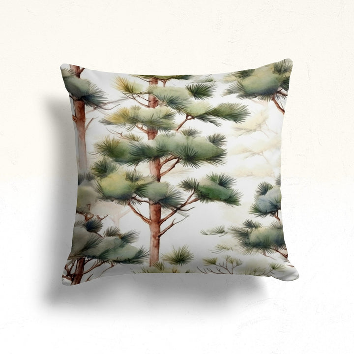 Winter Throw Pillowcase|Snow Sofa Pillow Case|Tree Couch Cushion Cover|Christmas Porch Cushion Case|Decorative Farmhouse Pillow Cover