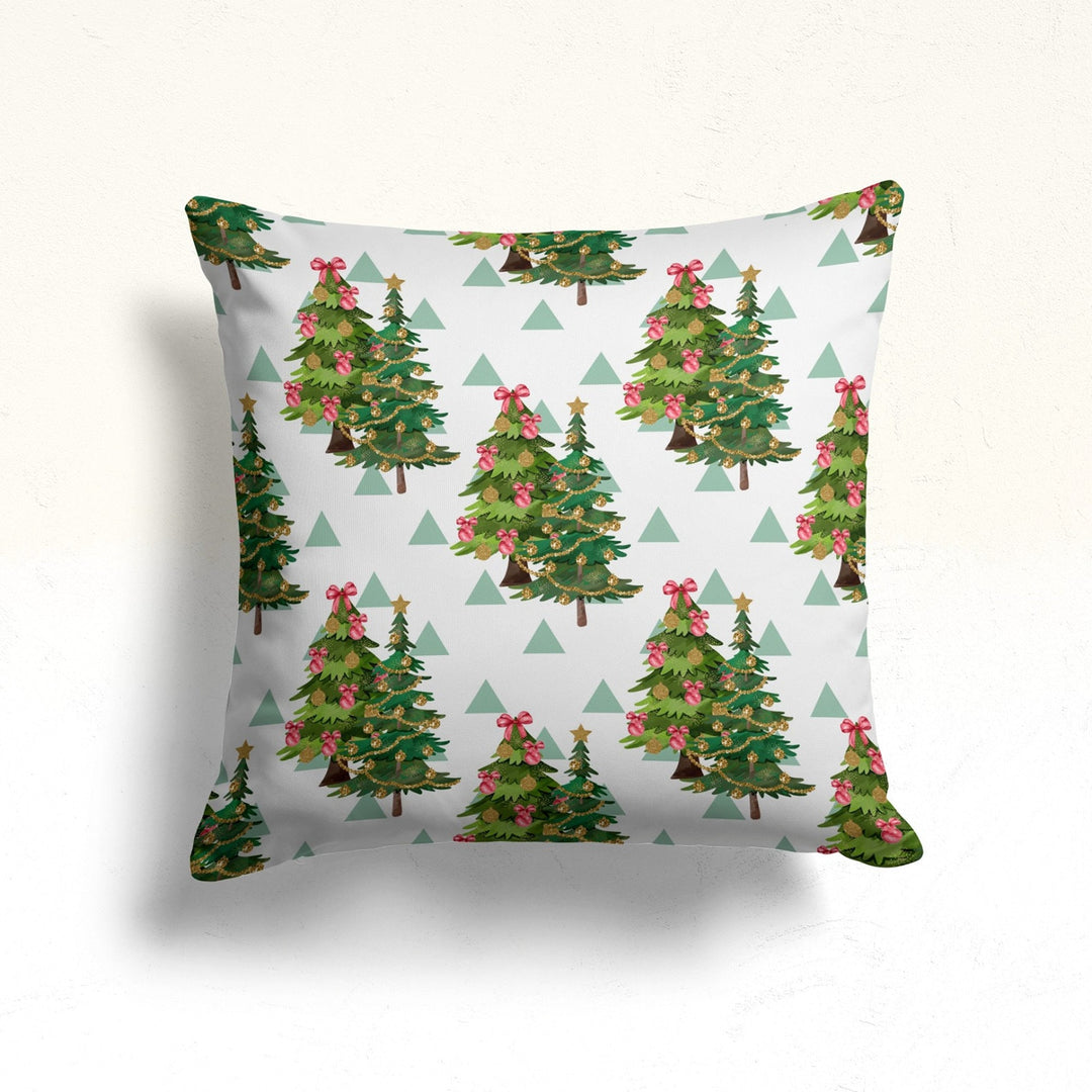 Xmas Tree Sofa Pillow Case|Winter Pillow Cover|Christmas Porch Cushion Case|Pine Tree Throw Pillowcase|Ornaments Couch Cushion Cover|Gift