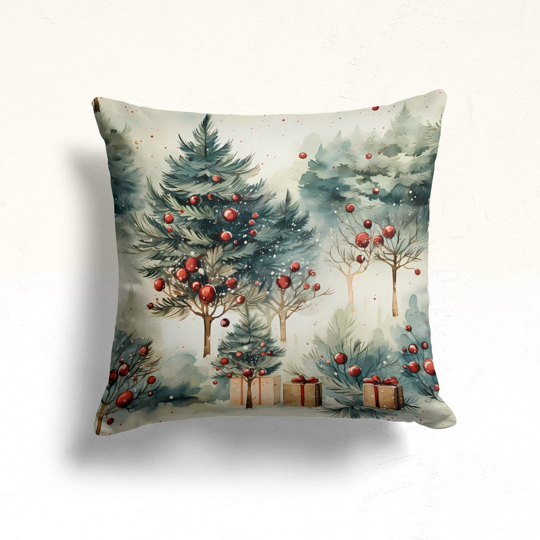 Merry Christmas Throw Pillowcase|Winter Sofa Pillow Case|Snowflake Couch Cushion Cover|Snow Porch Cushion Case|Xmas Tree Pillow Cover