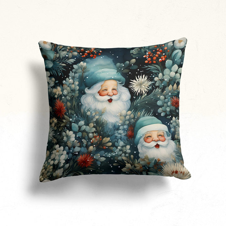 Merry Xmas And Believe Print Throw Pillowcase|Santa Claus Porch Pillow Top|Xmas Decoration Sofa Cushion Case|Father Christmas Outdoor Pillow