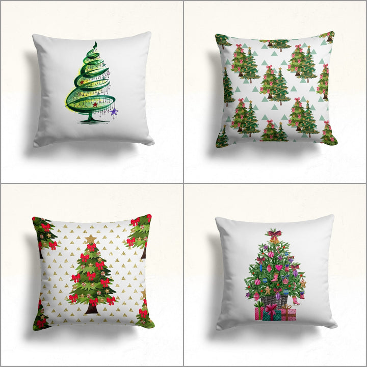 Xmas Tree Sofa Pillow Case|Winter Pillow Cover|Christmas Porch Cushion Case|Pine Tree Throw Pillowcase|Ornaments Couch Cushion Cover|Gift