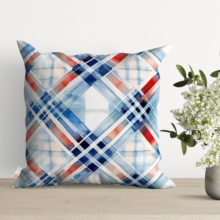 Winter Pillow Cover|Floral Cushion Case|Christmas Throw Pillowtop|Geometric Porch Decor|Plaid Xmas Cushion Cover|Snowflake Pillow Case