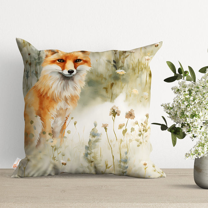 Winter Throw Pillowtop|Decorative Xmas Pillow Case|Animal Print Porch Decor|Polar Bear Cushion Case|Fox Pillow Cover|Squirrel Cushion Cover