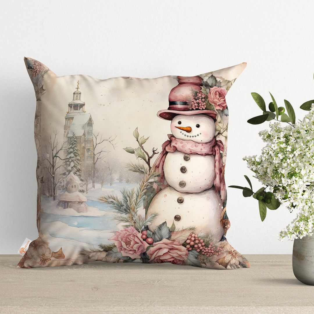 Santa Claus Outdoor Pillow Case|Snowman Cushion Case|Winter Pillow Cover|Reindeer Cushion Cover|Xmas Home Decor|Christmas Throw Pillowcase