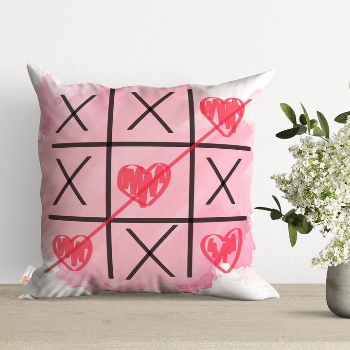 Romantic Heart Pillowcase|Happy Valentine's Day Love Cushion Cover|Pinky Home Decor Gift|February 14th Couple Pillow Case|Throw Pillowcase