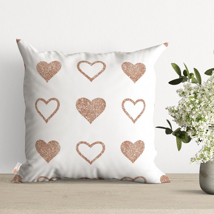 Heart Print Love Pillow Cover|Valentine's Day Romantic Cushion Case|Home Decor Gift for Her|Couple Pillowcases|Love Throw Pillow Case