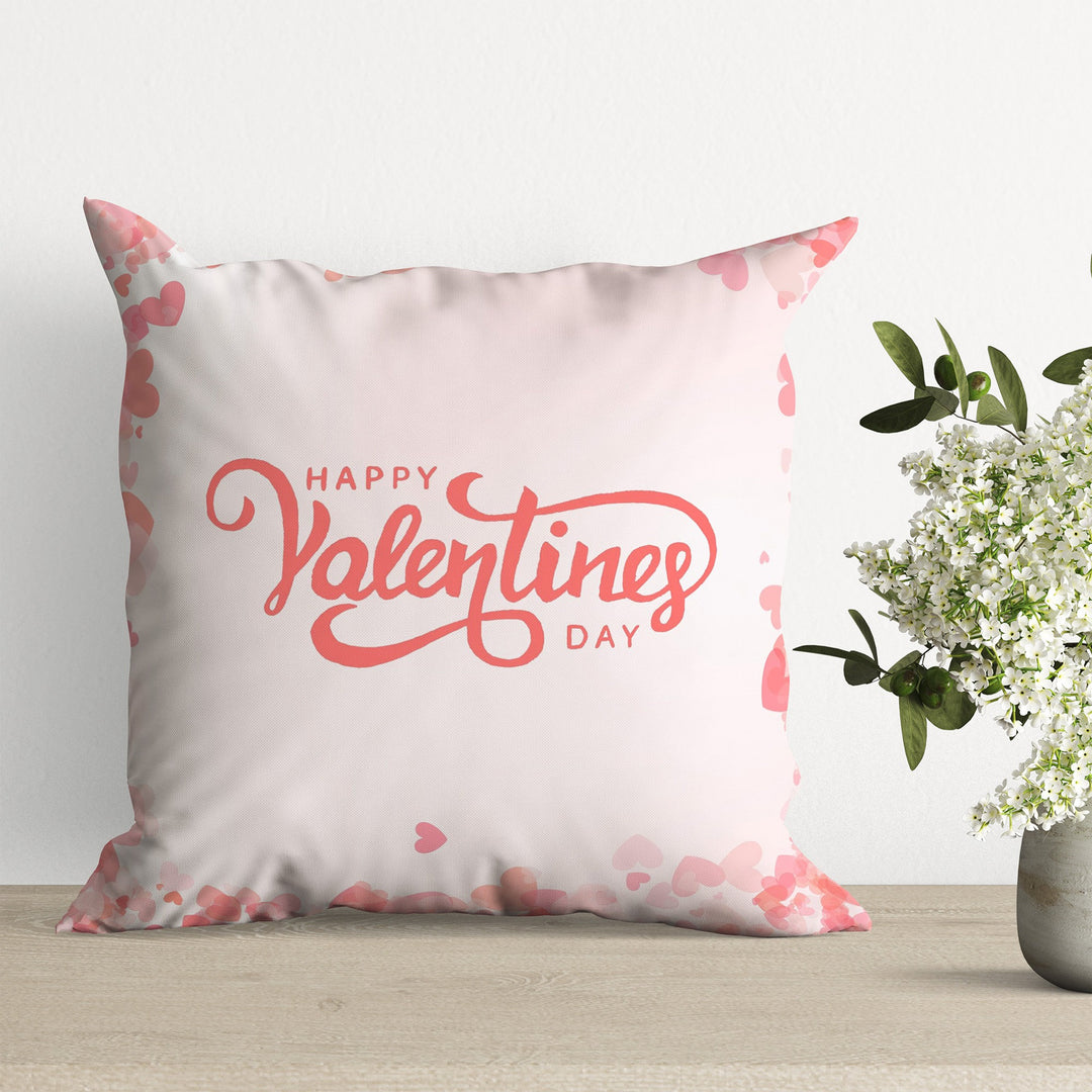 Cupid's Pillowcase|Floral Print Romantic Happy Valentine's Day Cushion Cover|Love-themed Home Decor Gift|February 14th Throw Pillow Case