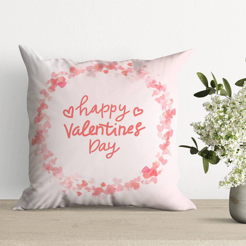 Cupid's Pillowcase|Floral Print Romantic Happy Valentine's Day Cushion Cover|Love-themed Home Decor Gift|February 14th Throw Pillow Case