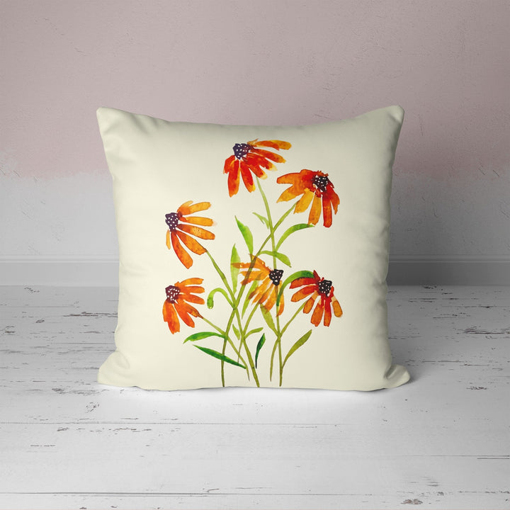 Red and Orange Poppy Pillow Case UHD017